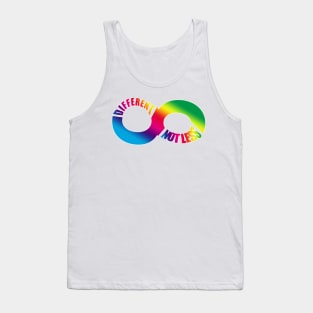 Different Not Less. Autism and Neurodiversity Tank Top